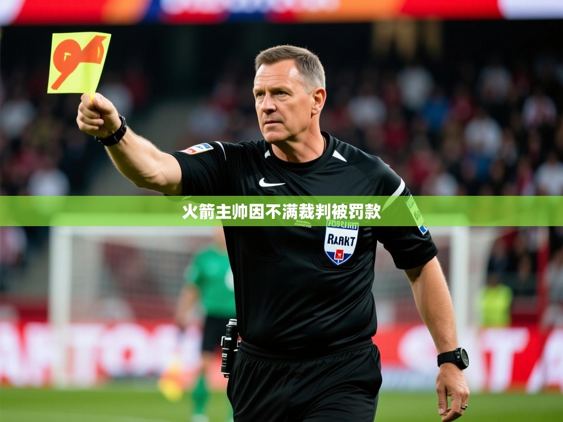 2025米兰体育平台登录入口火箭主帅因不满裁判被罚款